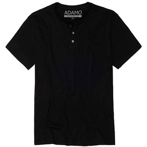 Camiseta con tira de botones talla grande negra - AD 139011-S - Imagen 1 de 2