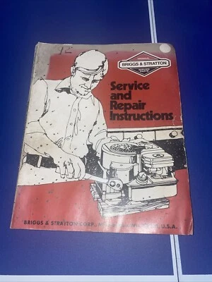 Vintage Briggs & Stratton Small Engine Service Repair Manual 1984 Instructions  - Image 1 of 4