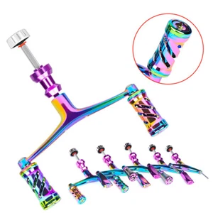 Kit de repuesto de brazo basculante de aleación de aluminio con mango de carrete giratorio de pesca de doble brazo - Imagen 1 de 17