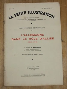 La Petite illustration - n°844 - L'Allemagne dans le Rôle d'alliée - 1937 ALE - Picture 1 of 1