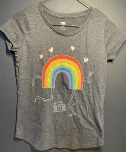 Old Navy Rainbow Girls Youth XL (14) Graphic T-Shirt - Picture 1 of 9