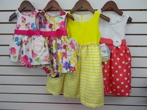 Infant & Toddler Girls American Princess Assorted Floral Dresses Size 3mo - 4T - Picture 1 of 14