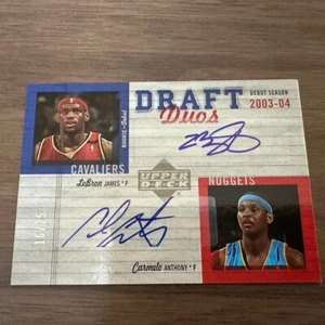 2005-06 Upper Deck Lebron James Cavaliers Carmelo Anthony Nuggets Auto /25 Japan - Bild 1 von 2