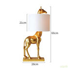 Lampe de table girafe style art nordique or/blanc DEL animaux décorer lumières de bureau