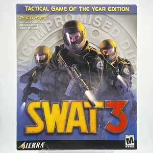 SWAT 3: Close Quarters Battle - Game of the Year, 2001, Big Box, New & Sealed - Picture 1 of 9