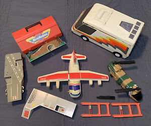 Vintage Lot 1980’s 1990’s Galoob Micro Machine Playsets Used Parts Camper Plane