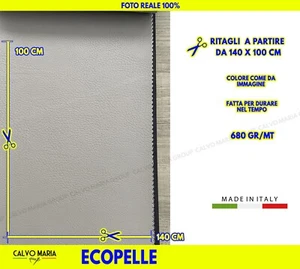 Ecopelle al metro TORTORA CHIARO Tessuto per Coprisedili poltrone tappezzer sky - Foto 1 di 3