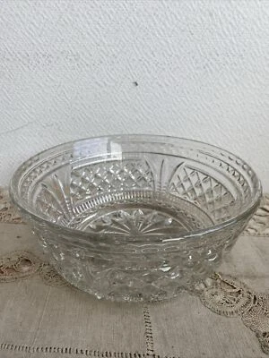 Ancienne Coupe ou  Saladier Cristal Ciselé Deco Table - Photo 1/4