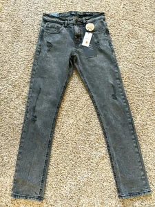 NWT! Cotton:On Men Slim Fit Straight Leg Distressed Jean 30x31 Vintage Grey Moto - Picture 1 of 6