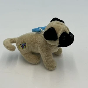 Webkinz Kinz Klip Pug Plush Stuffed Animal Keychain Ganz NO CODE WE000691 - Picture 1 of 7