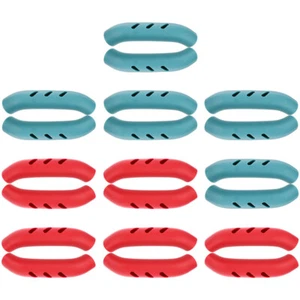 10 Paia Copri Pentola Silicone Grip Resistente al Calore Antiscottatura per Cucina Cucina Cottura - Foto 1 di 12