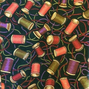 Baumwolle Quilt Stoff Fäden Nähen Dunkelgrün 32”x21,5” Quilten - Bild 1 von 1