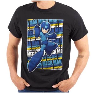 Vintage Retro Mega Man Video Game Character Womens or Mens Crewneck T Shirt Tee - Picture 1 of 7