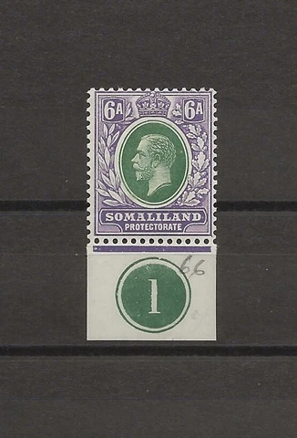 SOMALILAND 1912/-9 SG 66 MINT Cat £2.50 Cover