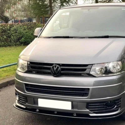 LUXELL UK LIMITED Lower Front Gloss Black Splitter Lip FITS T5/T5.1 TRANSPORTER SPORTLINE 10-14