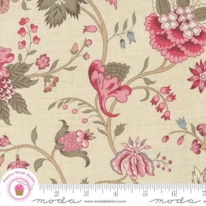 Moda ANTOINETTE 13951 11 Pearl Ivory Floral FRENCH GENERAL Quilt Fabric - Picture 1 of 5