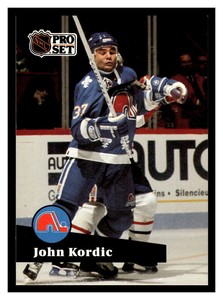 1991 Pro Set  #468 John Kordic - Quebec Nordiques