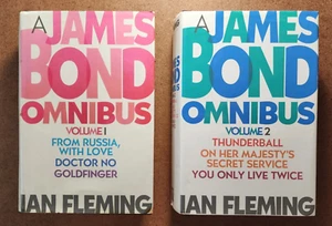 JAMES BOND OMNIBUS Vol's 1 & 2 Hardcover 1st Editions - Ian Fleming / 007 - Picture 1 of 22
