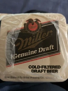 Miller Genuine Draft beer Bar coaster Unused Stack 80-100. +\- Never Used - Picture 1 of 4