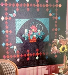 Ruby's Woven Splendor Pieced and Appliqued  Wall Quilt Pattern from Magazine - Picture 1 of 1