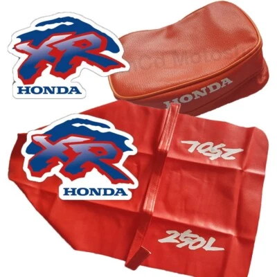 Funda Asiento Calcomanías Depósito y Bolsa Guardabarros Trasero para Honda XR250L XR 250L 93 Naranja Foto 1 de 4