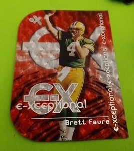 2000 BRETT FAVRE Skybox E-X E-Xceptional RED DIE-CUT #3XC Green Bay Packers 