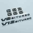 3D G63 G65 V8 Biturbo V12 Biturbo Emblem For Mercedes Benz Amg W463 Car Sticker