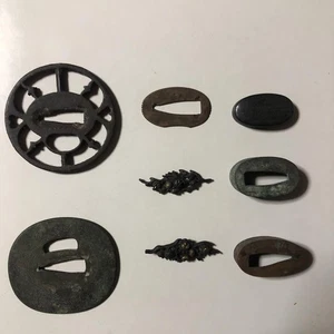 Tsuba 8-Piece Set Of from Japan #K6603 - Picture 1 of 1