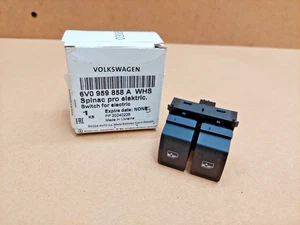 Skoda Fabia Front Right Window Switch 2016-2013 6V0959858AWHS Genuine NEW - Picture 1 of 7