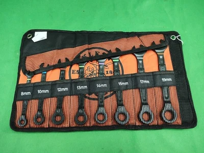 KLEIN TOOLS 69408G 8 PIECE WRENCH SET IN CASE GOOD CONDITION (F40031335) - Image 1 of 2