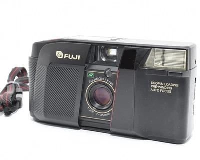 [CASI COMO NUEVA] FUJI CARDIA FECHA HITE Apunta y dispara 35 mm Cámara fotográfica probada JAPÓN Foto 1 de 4