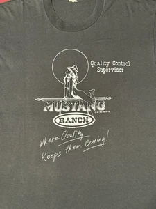 Vintage Mustang Ranch Nevada Brothel • Large Shirt 1984 - Picture 1 of 10