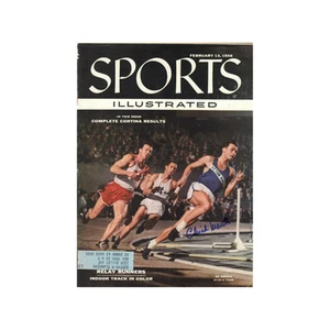 Chick Maute autografiado firmado febrero 1956 Sports Illustrated (certificado de autenticidad JSA) - Imagen 1 de 3