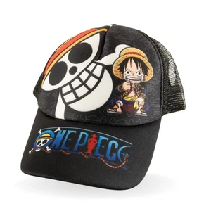 One Piece Anime Baseball Trucker Hat Adjustable Adult Luffy Straw Pirates - Picture 1 of 8