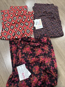 Lote De 3 Falda LulaRoe Azul (S) Diferentes Patrones - Talla Pequeña - Imagen 1 de 5