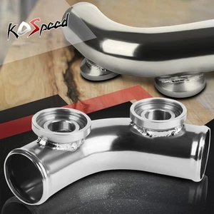 Plata 2.5 "anodizado 70-Degree Turbo BOV Dual Brida Adaptador de tubería tipo-SSQV / SQV - Imagen 1 de 5