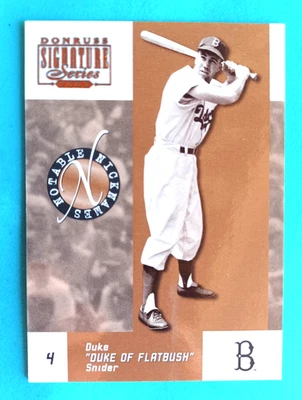 2003 DONRUSS SIGNATURE DUKE SNIDER #NN-7 NOTABLE NICKNAMES #/750 DODGERS - Image 1 of 2