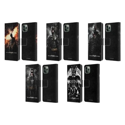 OFFICIAL THE DARK KNIGHT RISES KEY ART LEATHER BOOK CASE FOR APPLE iPHONE PHONES - Image 1 of 4