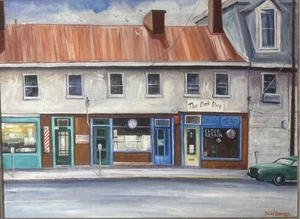 David Farmer Ölgemälde "Short Street" Fassade Lexington Kentucky Künstler 1997 - Bild 1 von 20