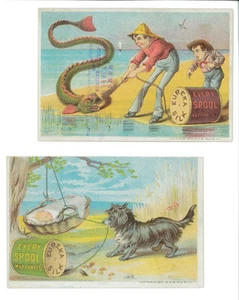 tRADE CARD, CORTICELLI Bobina Seta, Fiumi Albero, Mich. S6D-TC-4608 - Foto 1 di 2