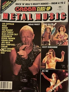 Creem Magazine Metal Apr/May 1983 Priest, Van Halen, KISS, Queen, AC/DC, Led Zep - Picture 1 of 1