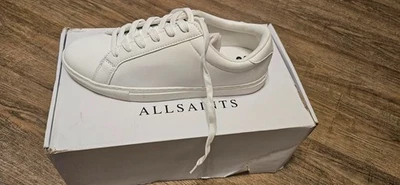 Nuevas Tenis Para Hombre All Saints Alton Parte Superior Baja Blancas EE. UU. 12 Foto 1 de 4