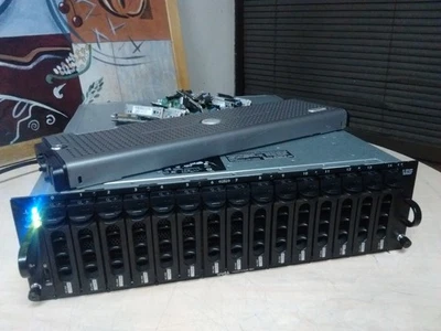 Dell Powervault MD3000i SCSi  15 X Trays/Interposers 2 X Controll./2 X PS - Image 1 of 2