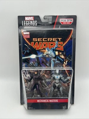 MARVEL LEGENDS MAESTROS MECÁNICOS IRON MAN MACHINE MAN CÓMIC PAQUETE DE 2 HASBRO Foto 1 de 4