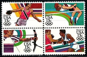 US Block of 4 Year of 1984 Summer Olympics Scott# 2048-2051, (MNH) - Picture 1 of 2