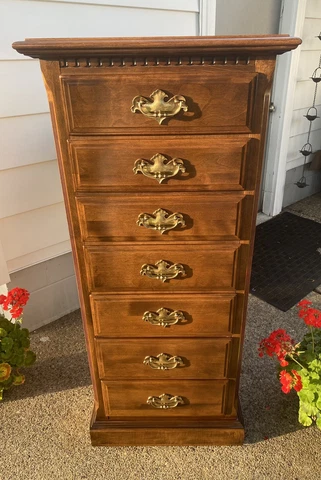 ETHAN ALLEN Classic Manor Solid Maple 23" Lingerie Chest 15-5224 - 204 Finish Cover