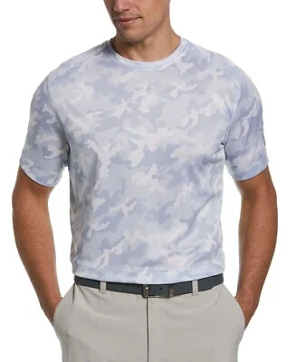 Camiseta de golf PGA Tour para hombre Performance camuflada manga corta gris amarilla, M Foto 1 de 3