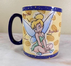 Disney Tinkerbell "Magical Mornings" 30 Oz Extra Large Ceramic Mug - Picture 1 of 9