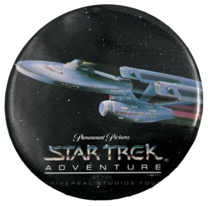 Vintage Star Trek Adventure Paramount Pictures Universal Studios Pin 1988 Rare - Picture 1 of 3
