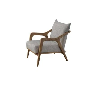 Sillón Diseño Moderno Salón Muebles Gris Brillante Lujo Estilo Nuevo - Imagen 1 de 3